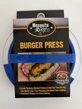 New Mesquite Ridge Burger Press Hamburger Patty Molds Maker Kitchen Plastic